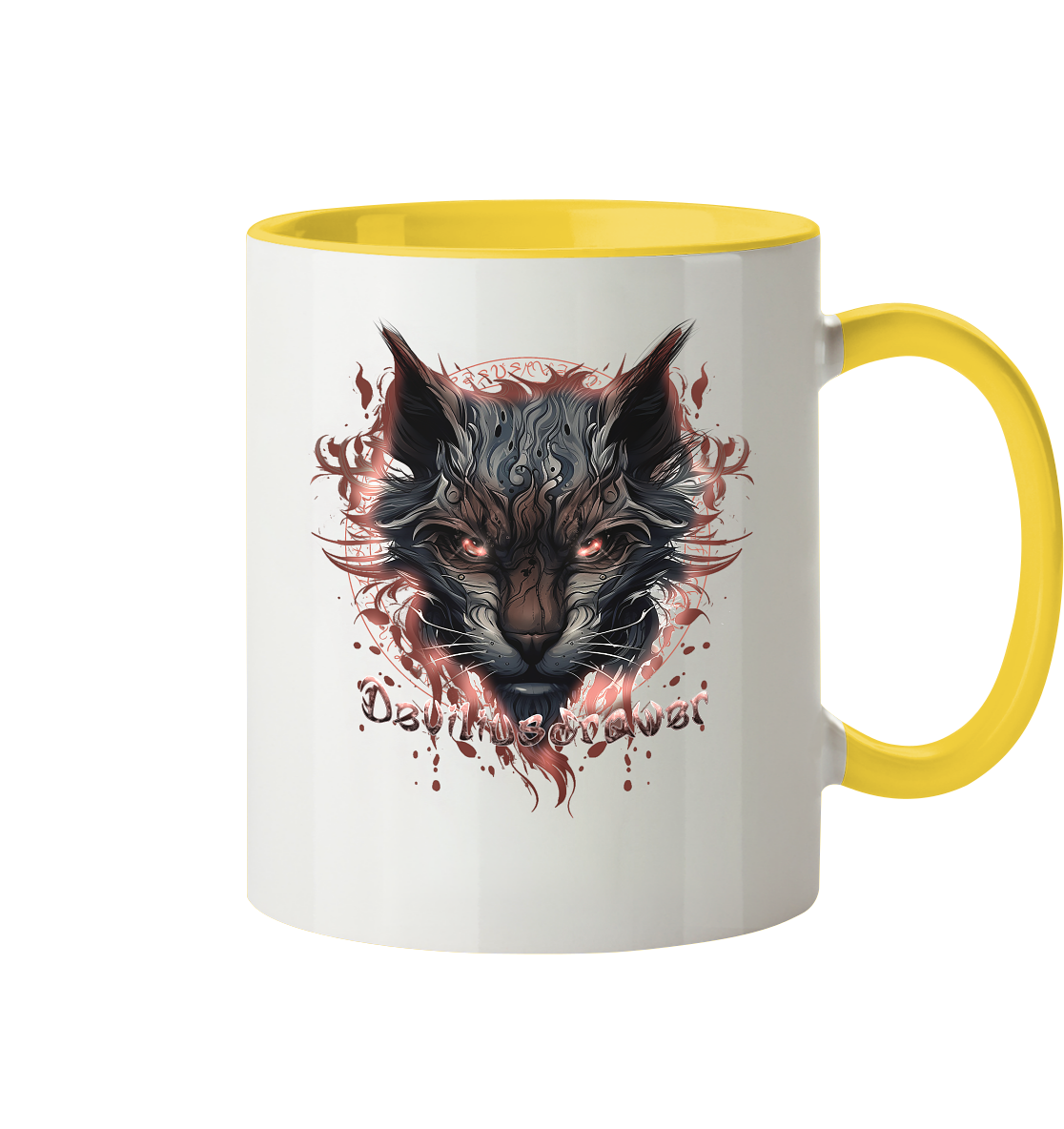 Deviliusdrawer Devil Cat - Tasse zweifarbig