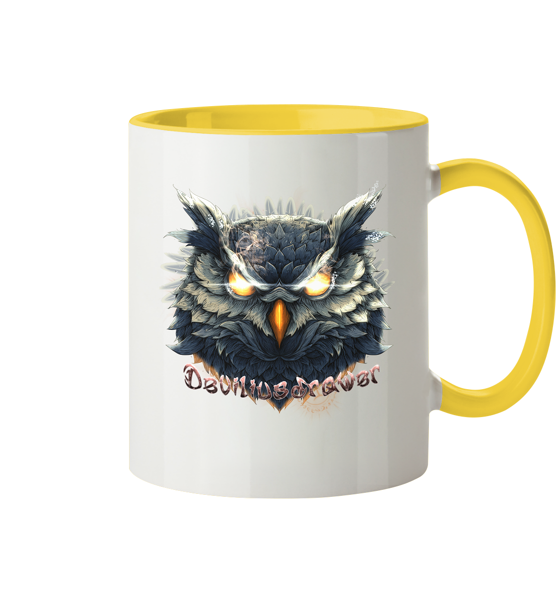 Deviliusdrawer Dark Fire Owl - Tasse zweifarbig