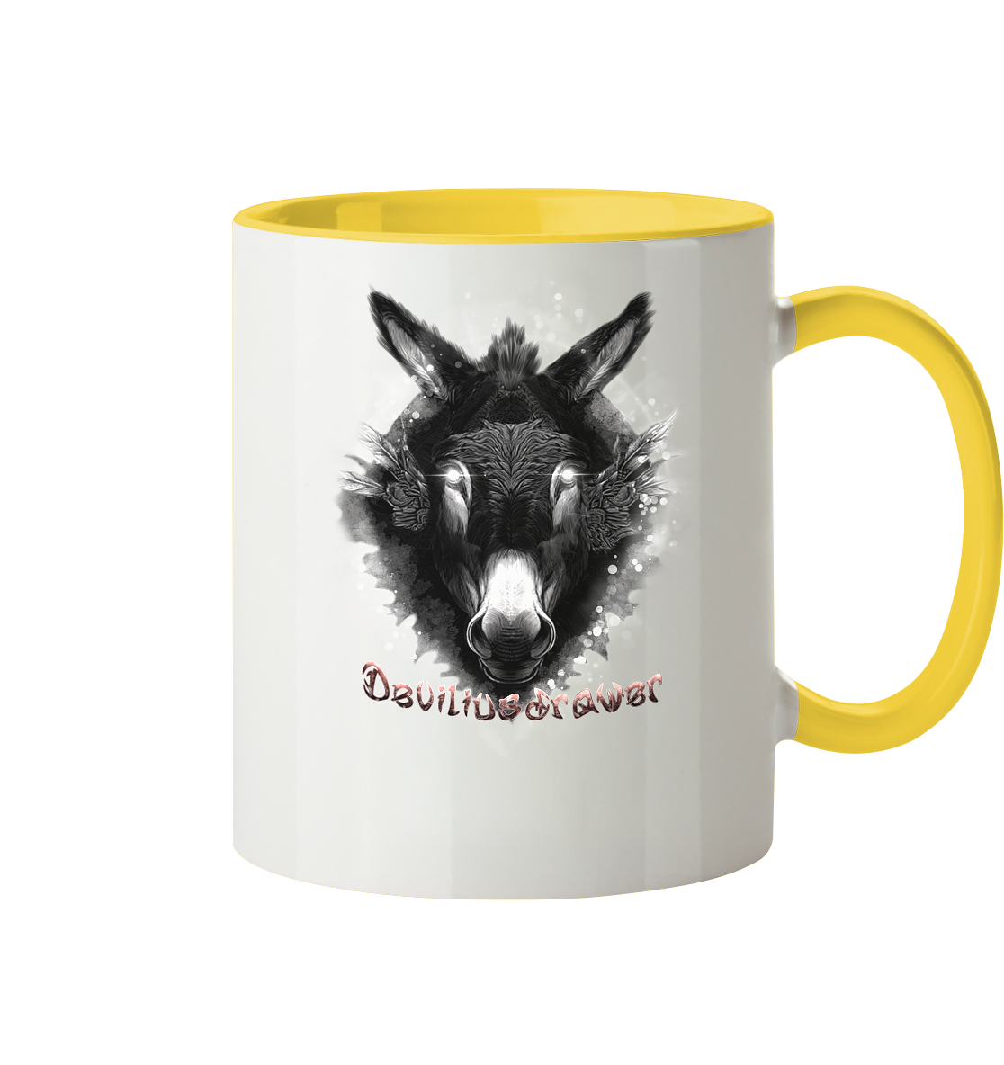 Deviliusdrawer Glowing Donkey - Tasse zweifarbig