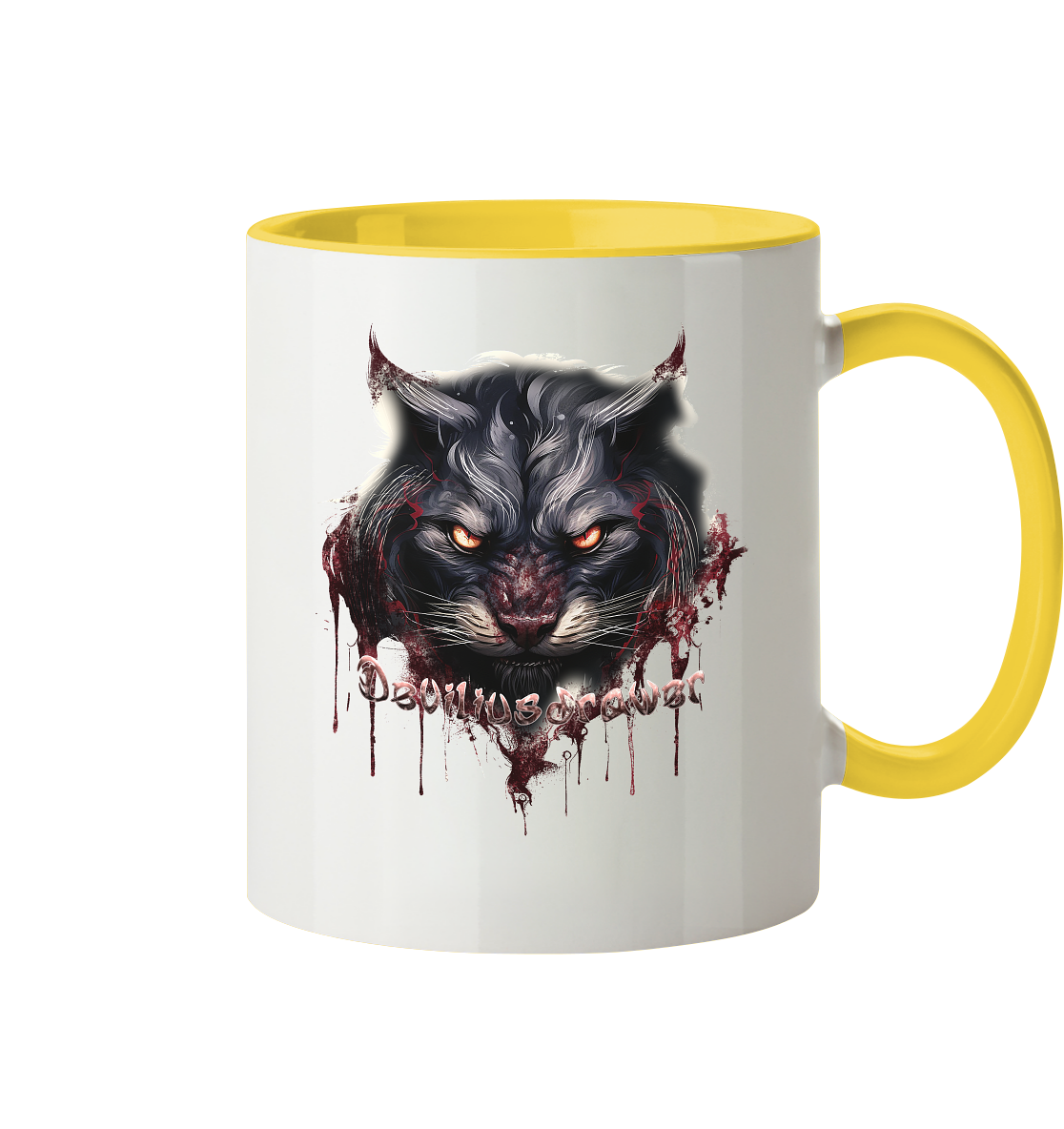 Deviliusdrawer Badass Cat - Tasse zweifarbig