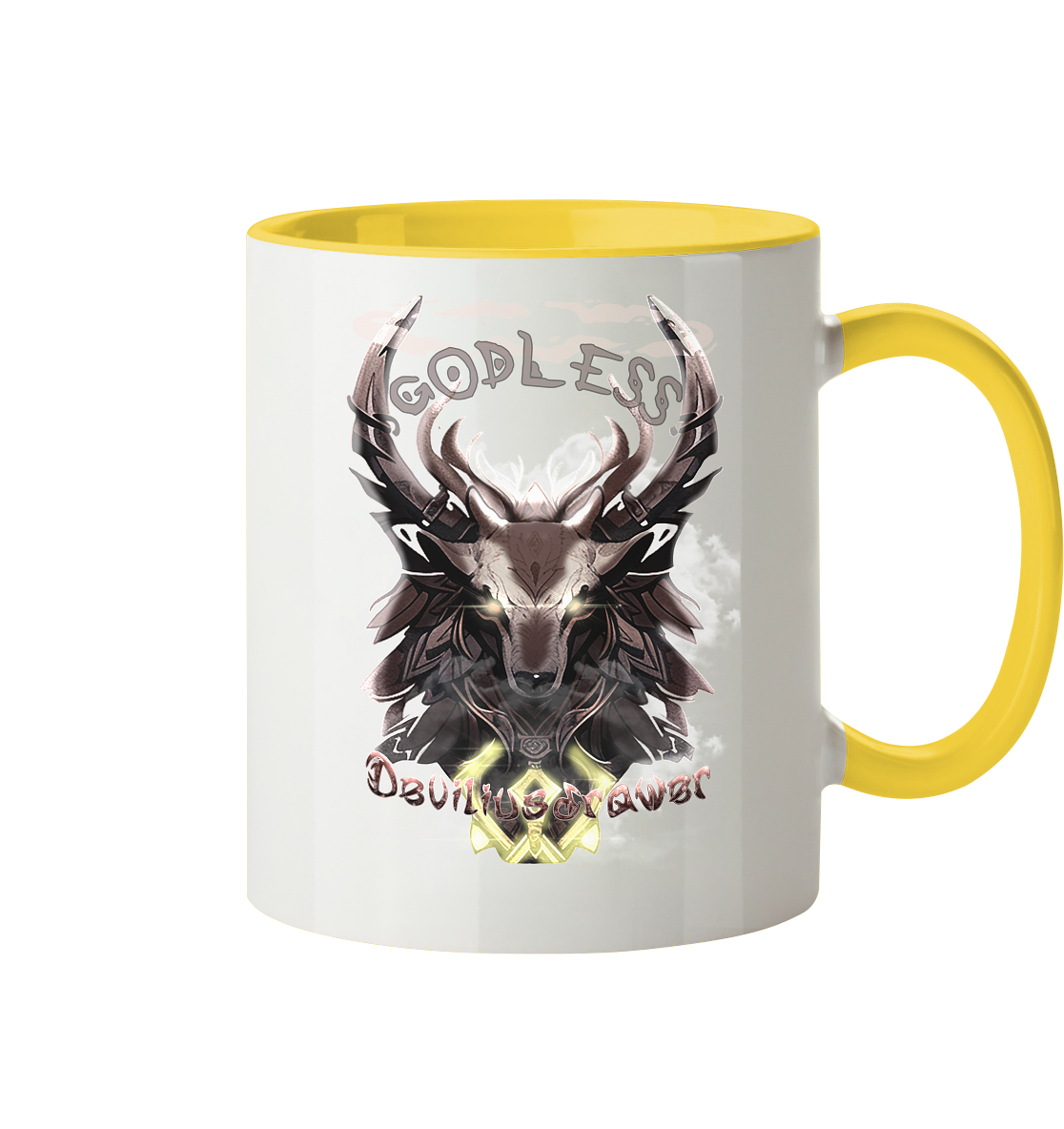 Deviliusdrawer Godless Deer - Tasse zweifarbig