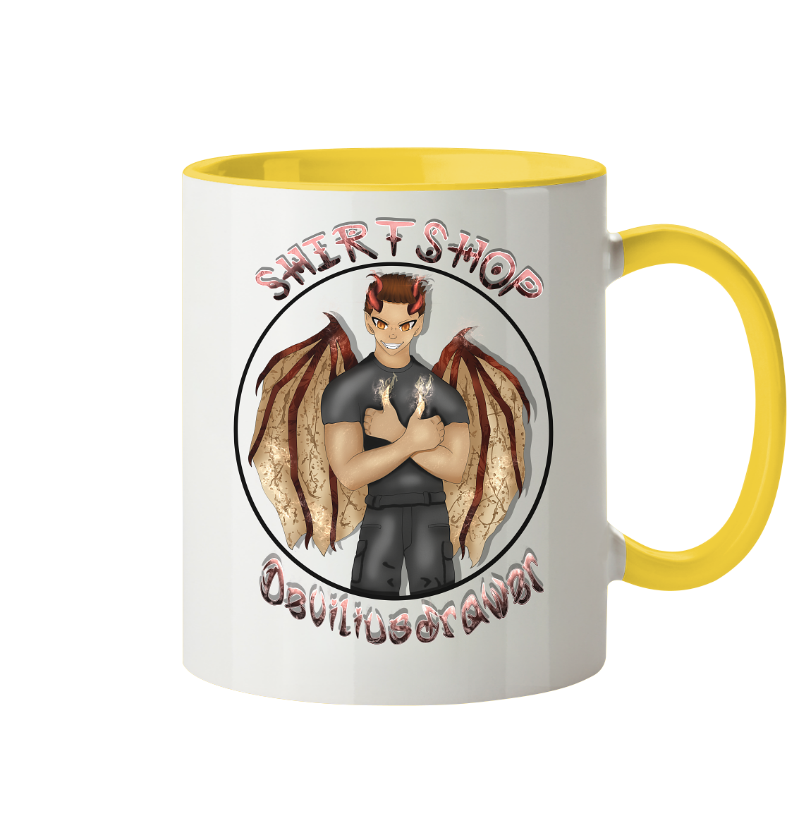 Deviliusdrawer Devilshop - Tasse zweifarbig