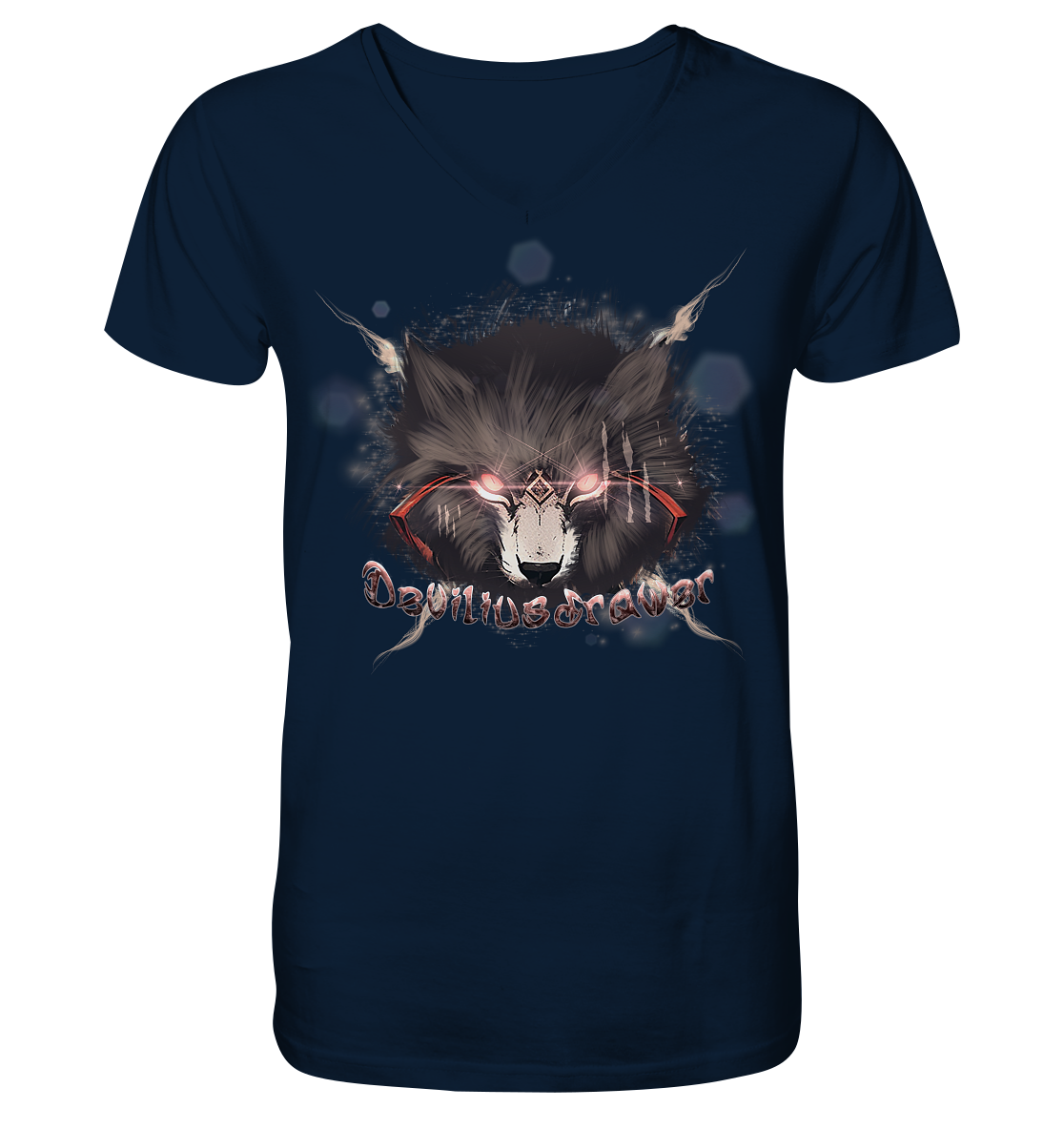 Deviliusdrawer Sparking Wolf - V-Neck Shirt