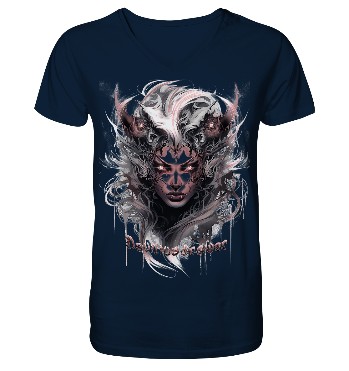 Deviliusdrawer Demonic Elf - V-Neck Shirt