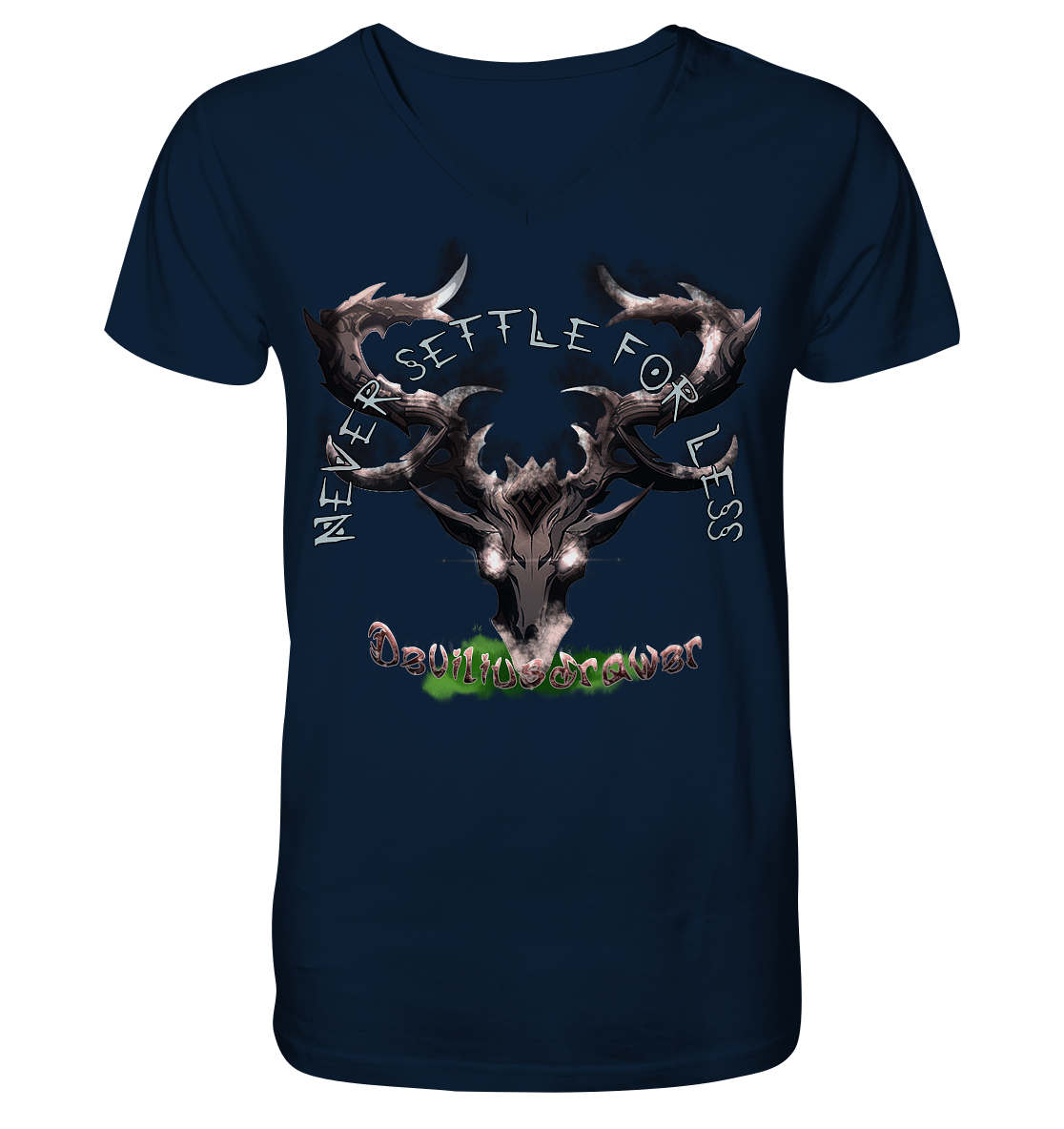 Deviliusdrawer Cruel Deer - V-Neck Shirt