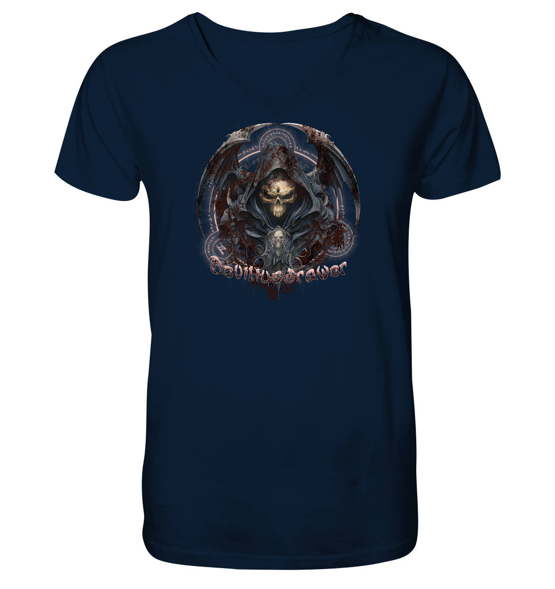 Deviliusdrawer Death Reaper - V-Neck Shirt
