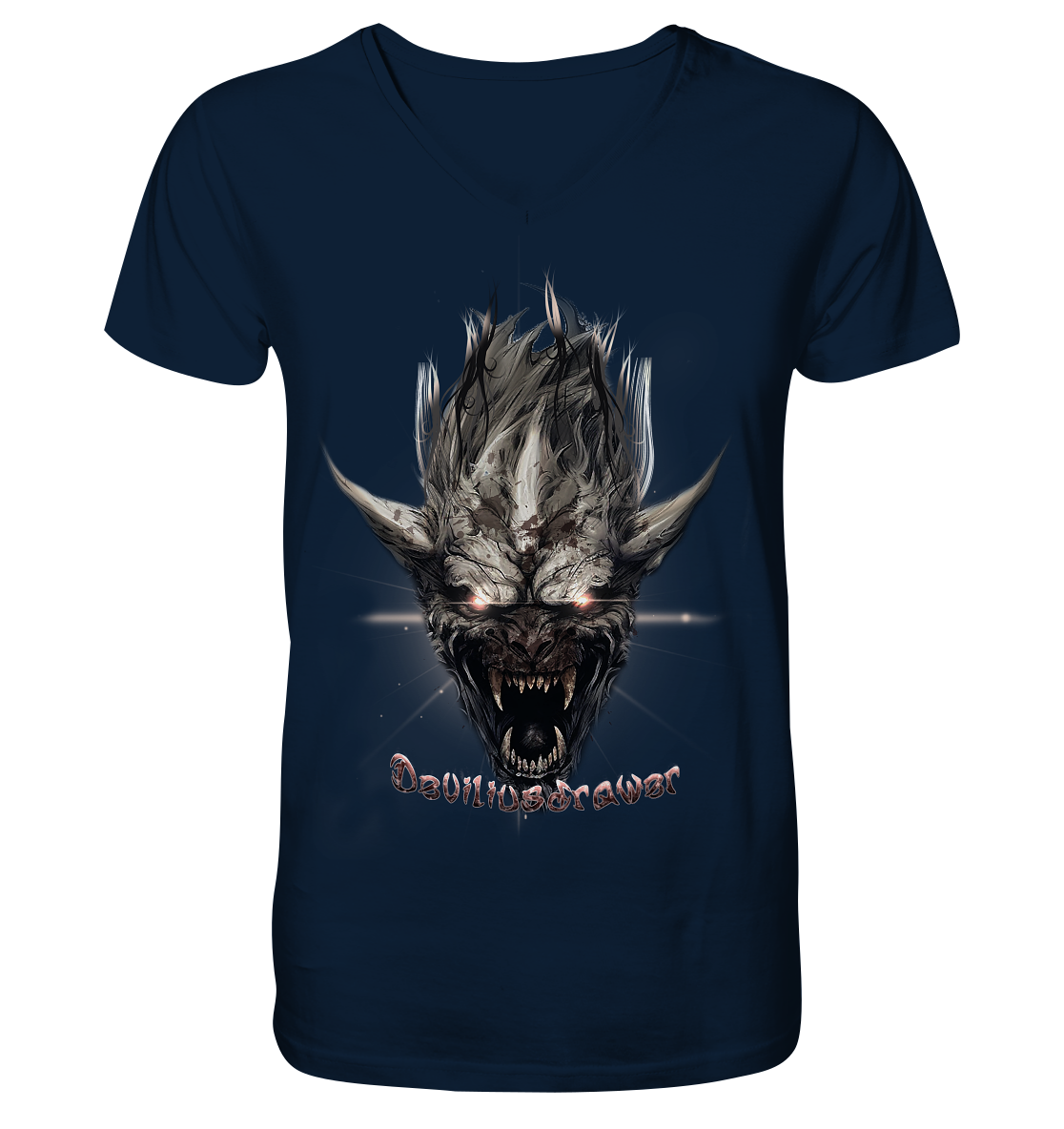 Deviliusdrawer Beast Wearwolf - V-Neck Shirt