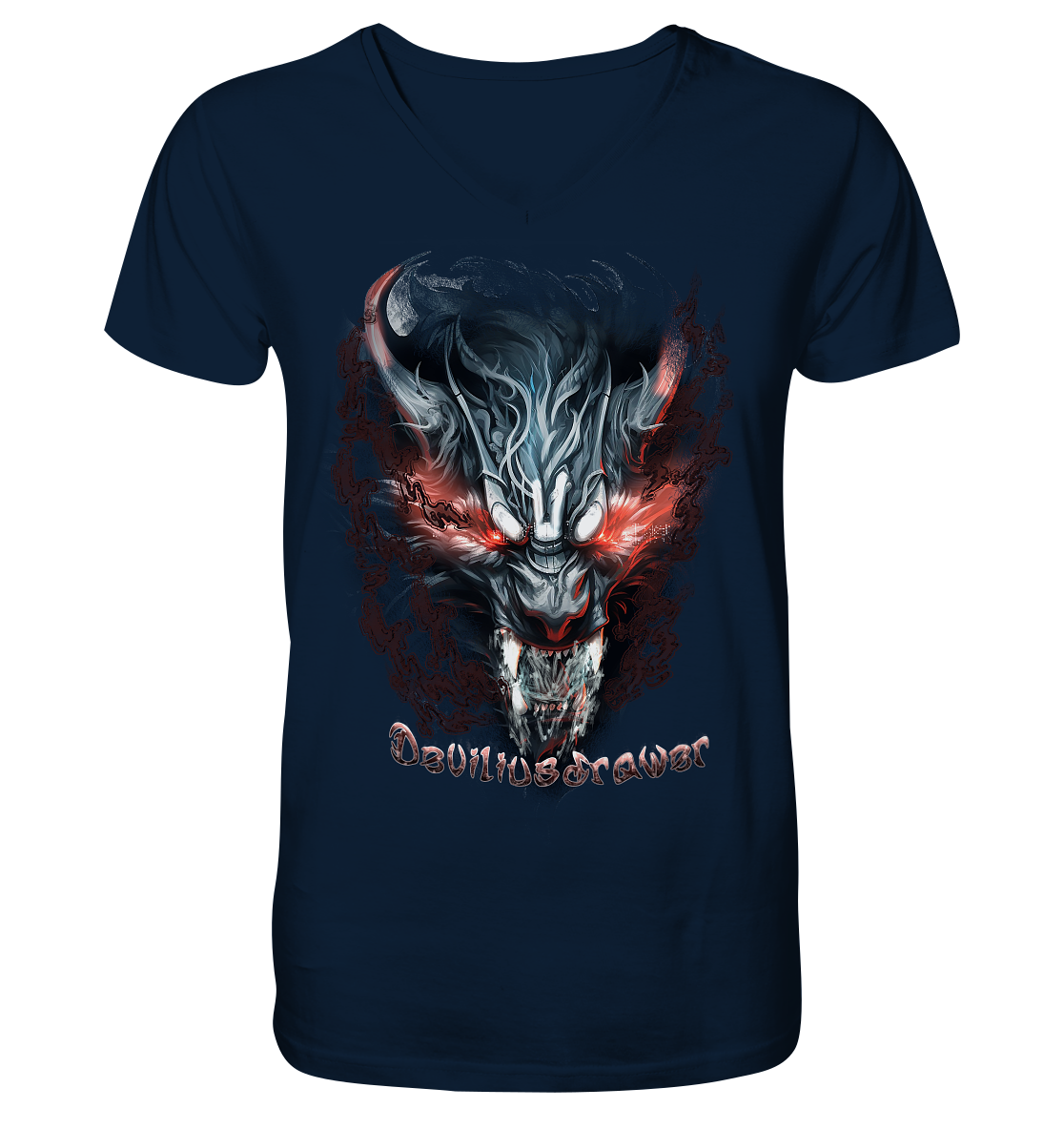 Deviliusdrawer Beast Wolf - V-Neck Shirt