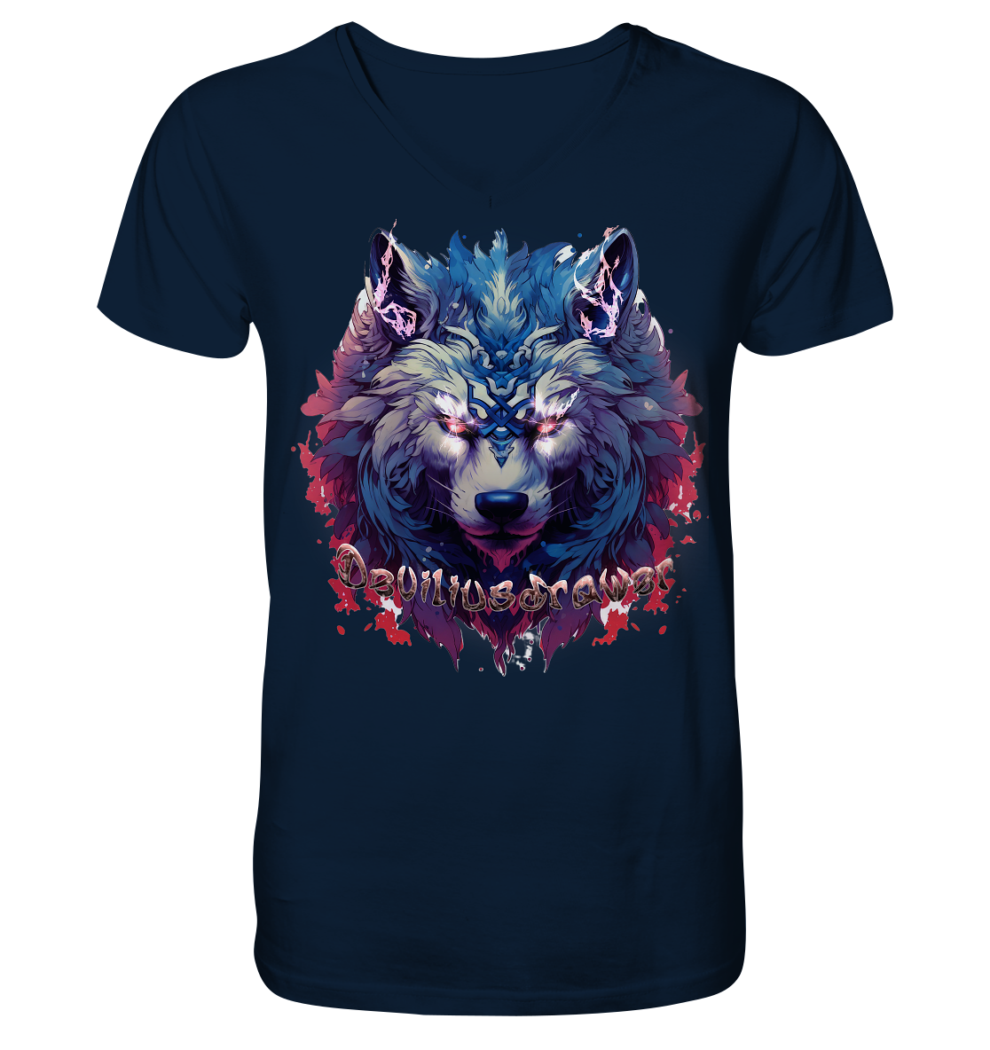Deviliusdrawer Magic Wolf - V-Neck Shirt