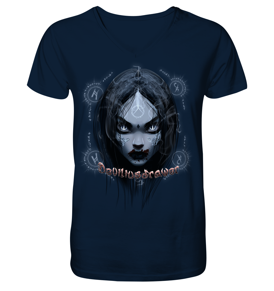 Deviliusdrawer Vampiric Elf - V-Neck Shirt