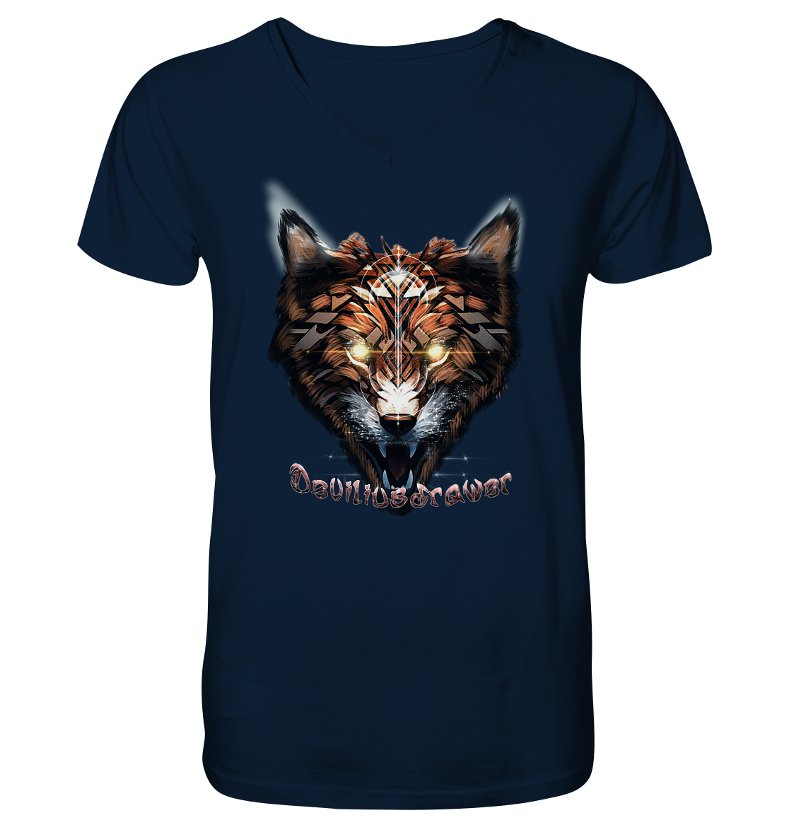 Deviliusdrawer Foxwolf - V-Neck Shirt