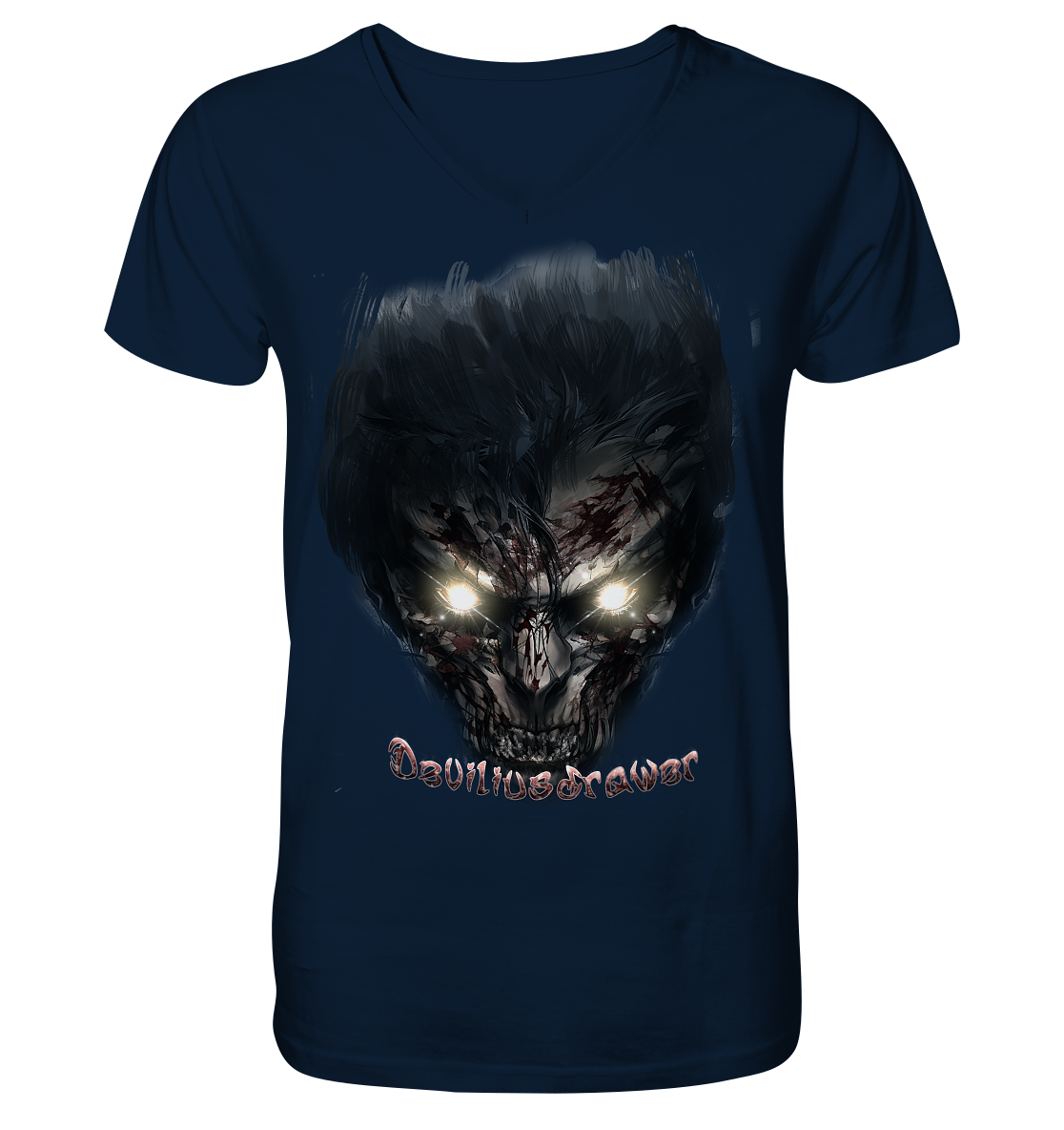 Deviliusdrawer Dark Zombie - V-Neck Shirt