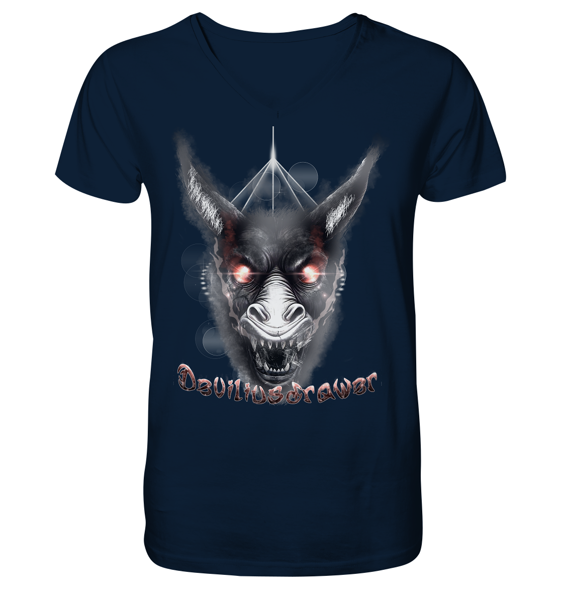 Deviliusdrawer Evil Donkey - V-Neck Shirt