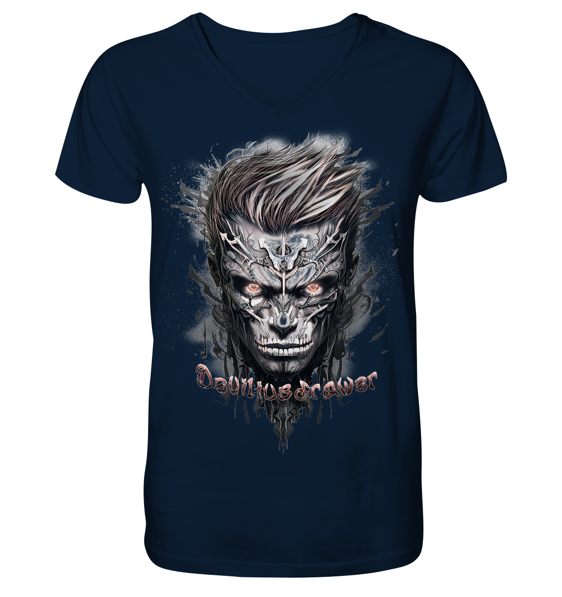 Deviliusdrawer Cyborg Men - V-Neck Shirt