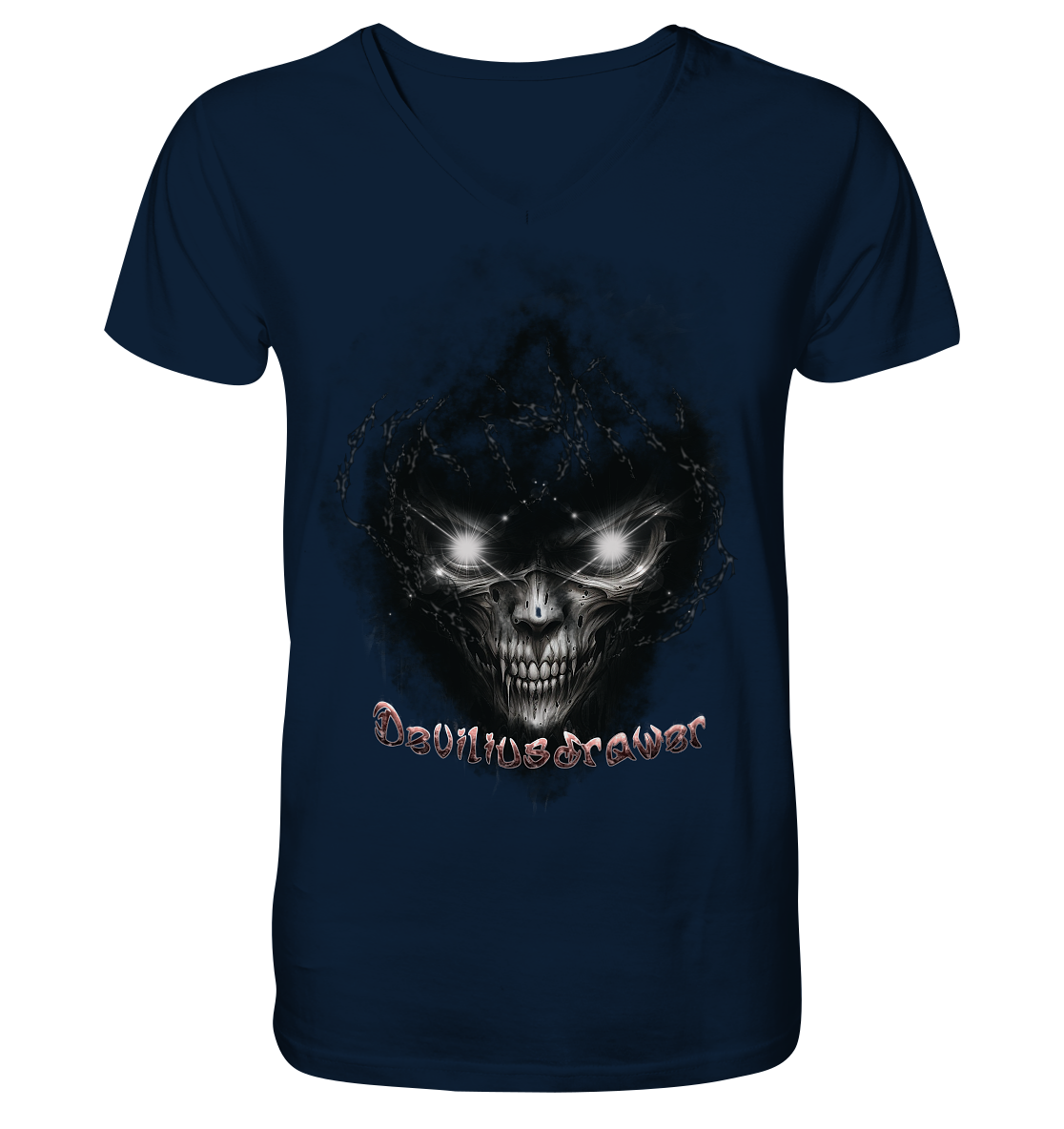 Deviliusdrawer Dark Death - V-Neck Shirt