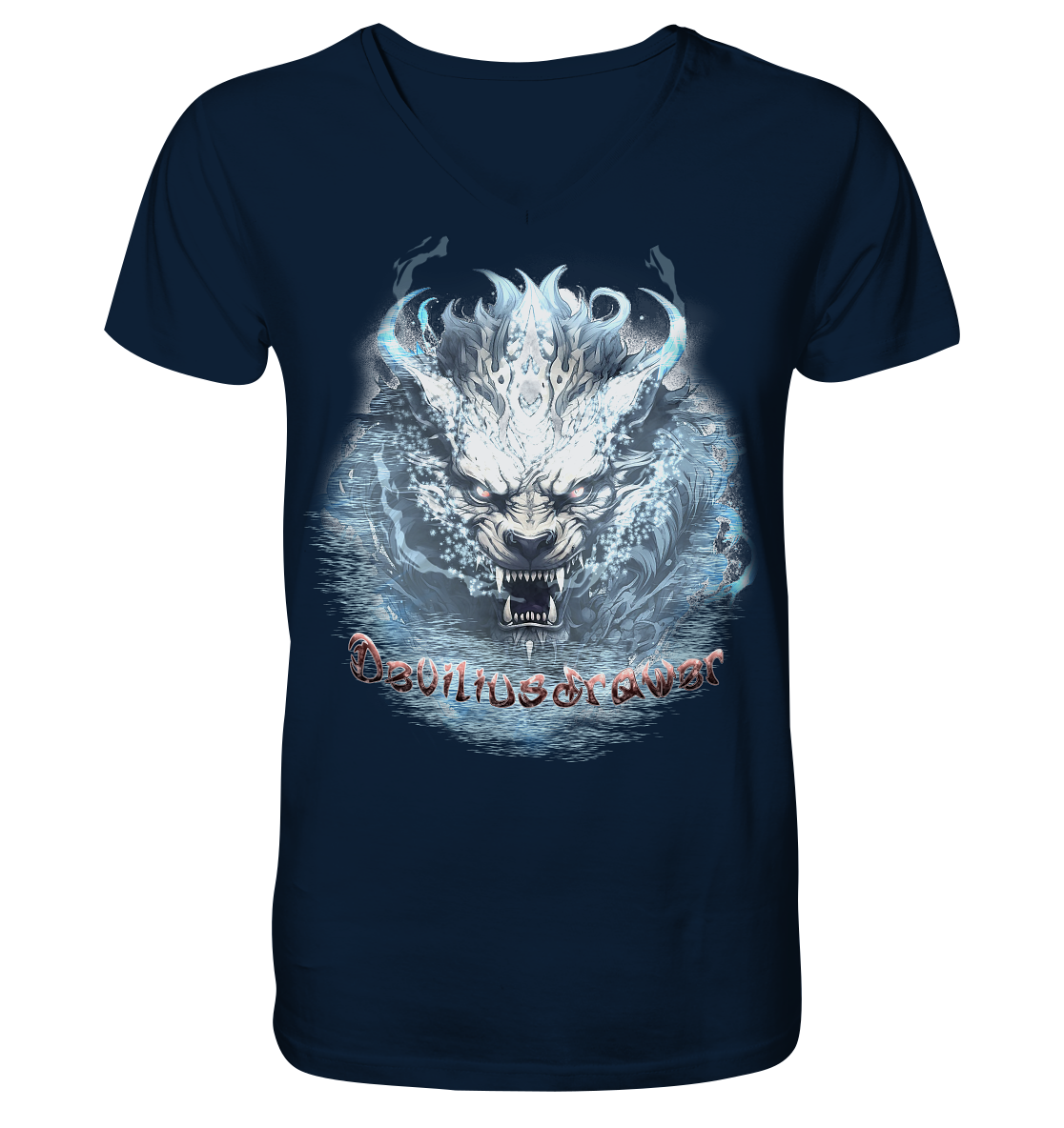 Deviliusdrawer Water Tiger - V-Neck Shirt