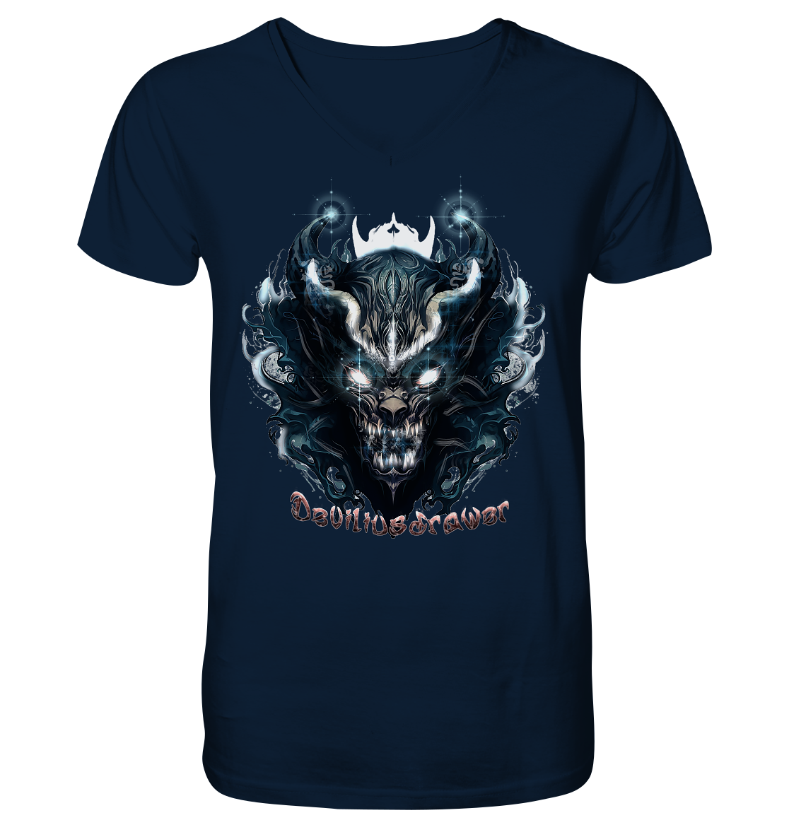 Deviliusdrawer Demonic Star - V-Neck Shirt