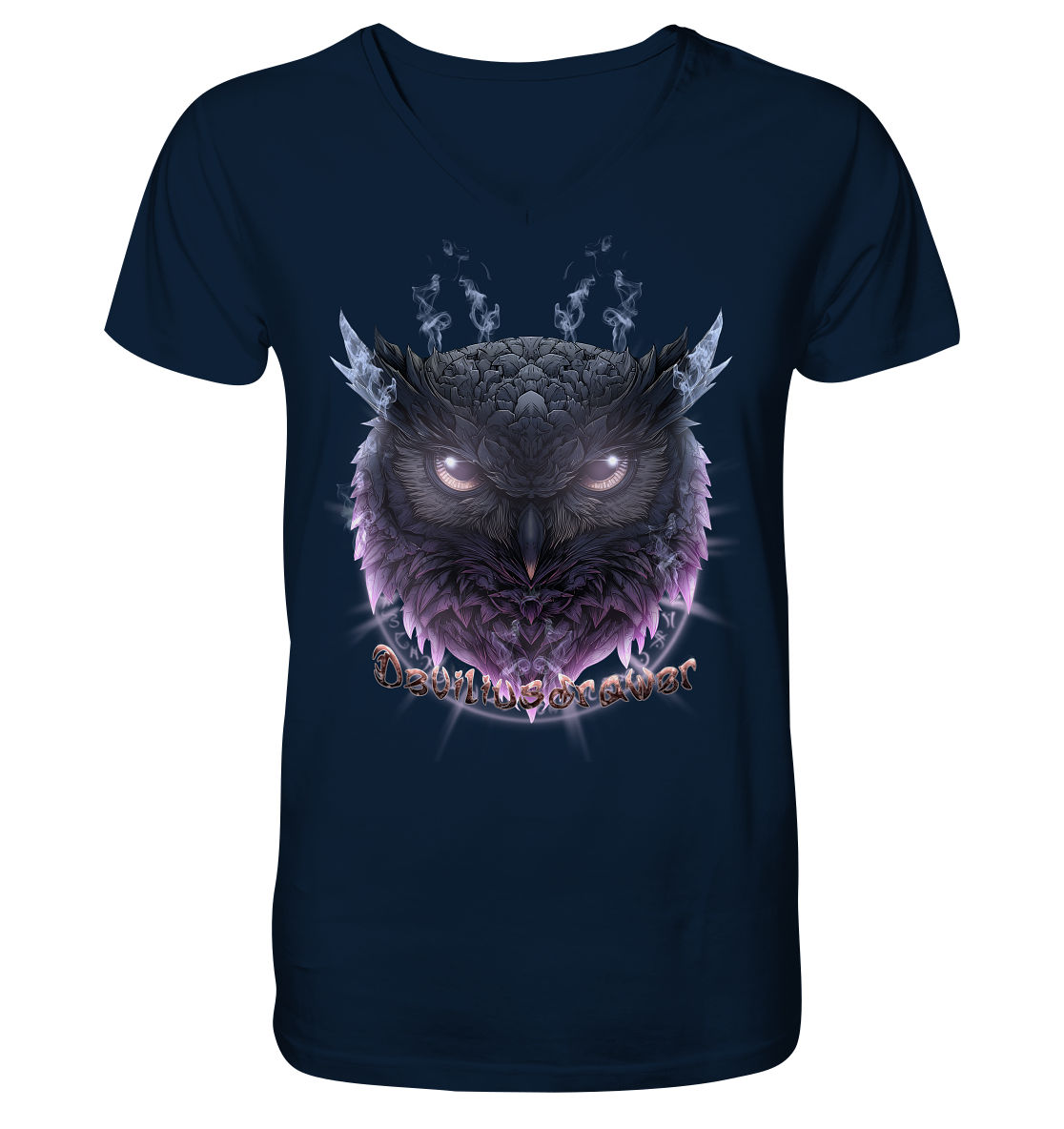 Deviliusdrawer Darkness Owl - V-Neck Shirt