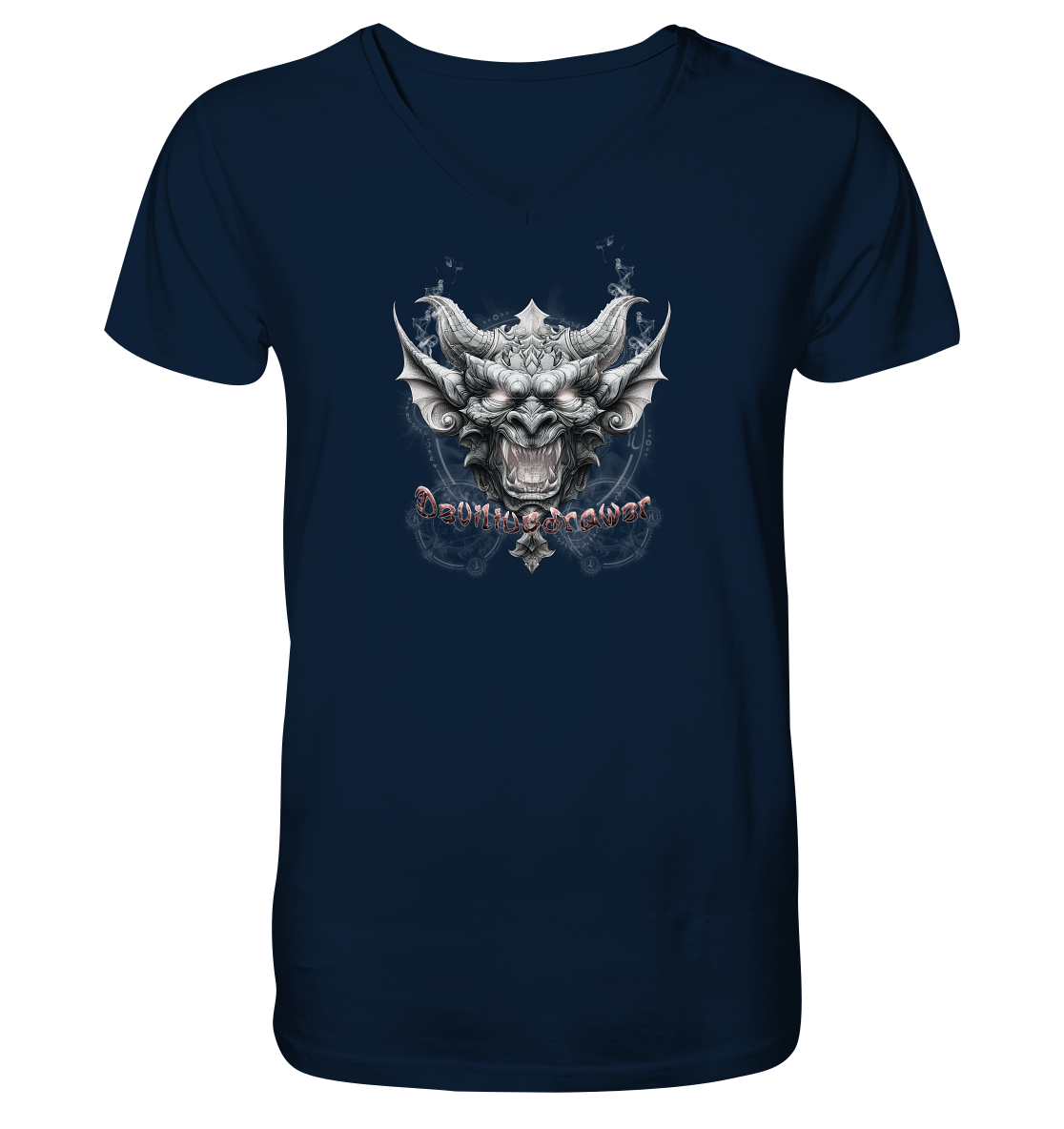 Deviliusdrawer Dark Gargoyl - V-Neck Shirt