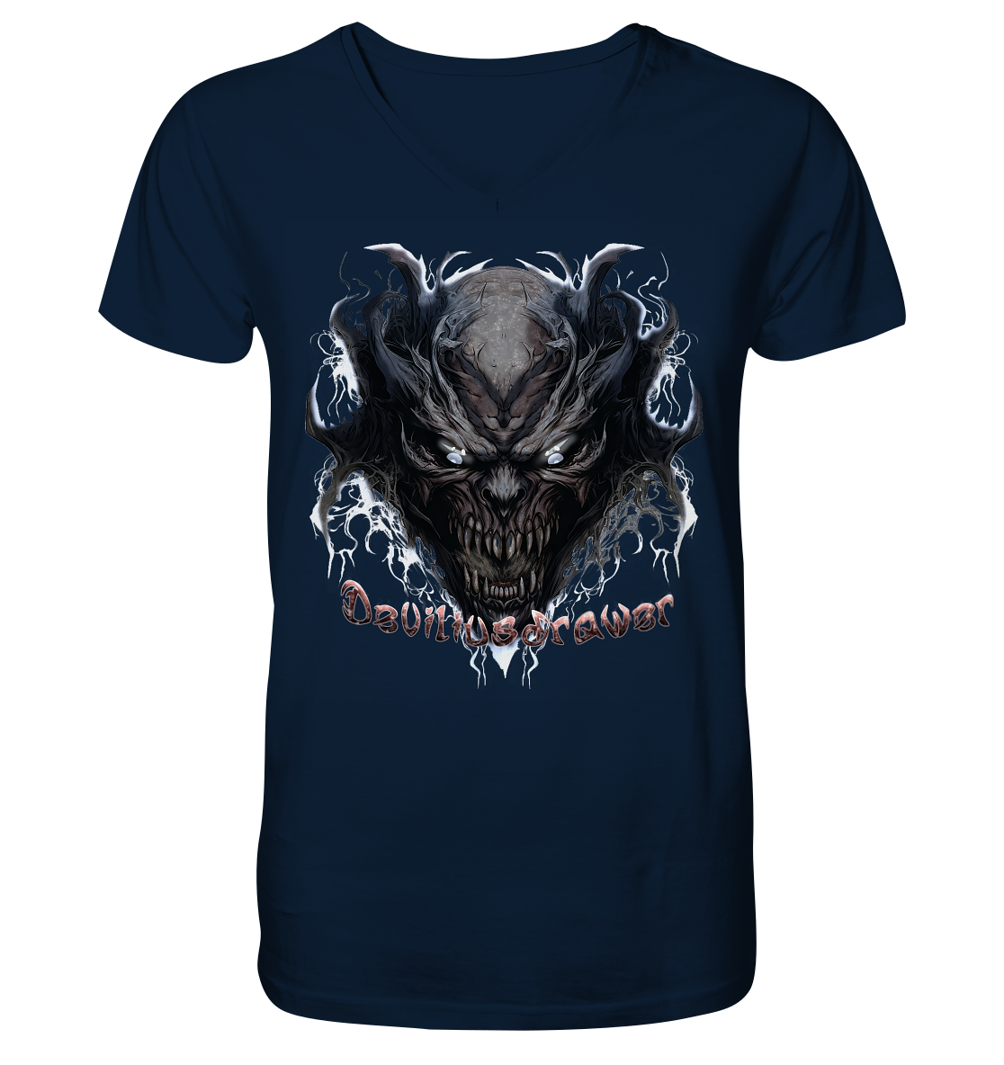 Deviliusdrawer Ice Demon - V-Neck Shirt