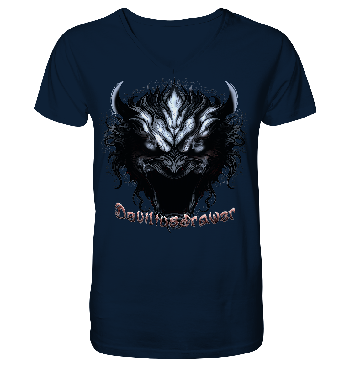 Deviliusdrawer Zombie Demon - V-Neck Shirt