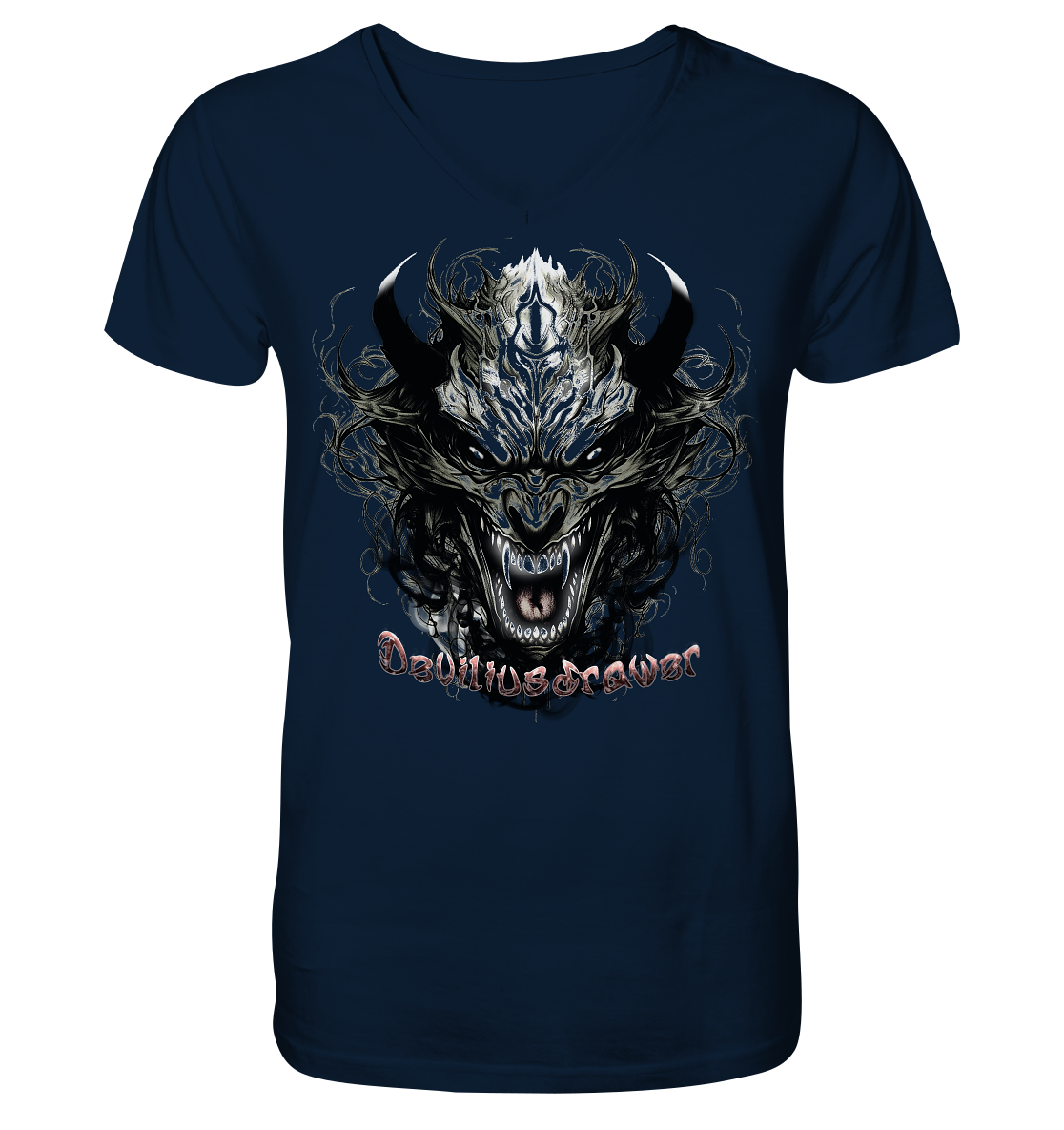 Deviliusdrawer Devil Vampire - V-Neck Shirt