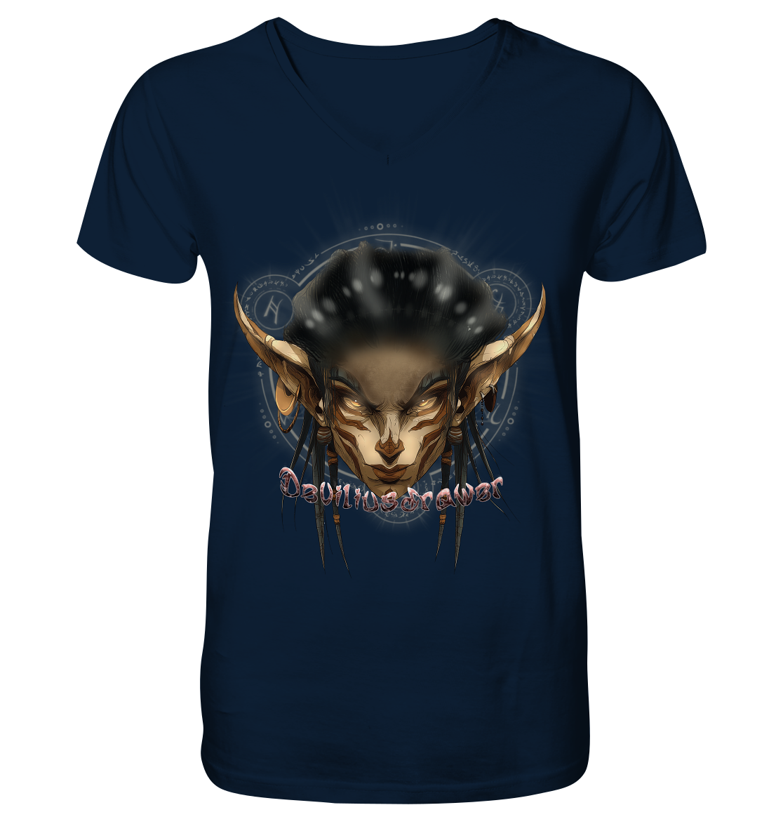 Deviliusdrawer Gold Magician Elf - V-Neck Shirt
