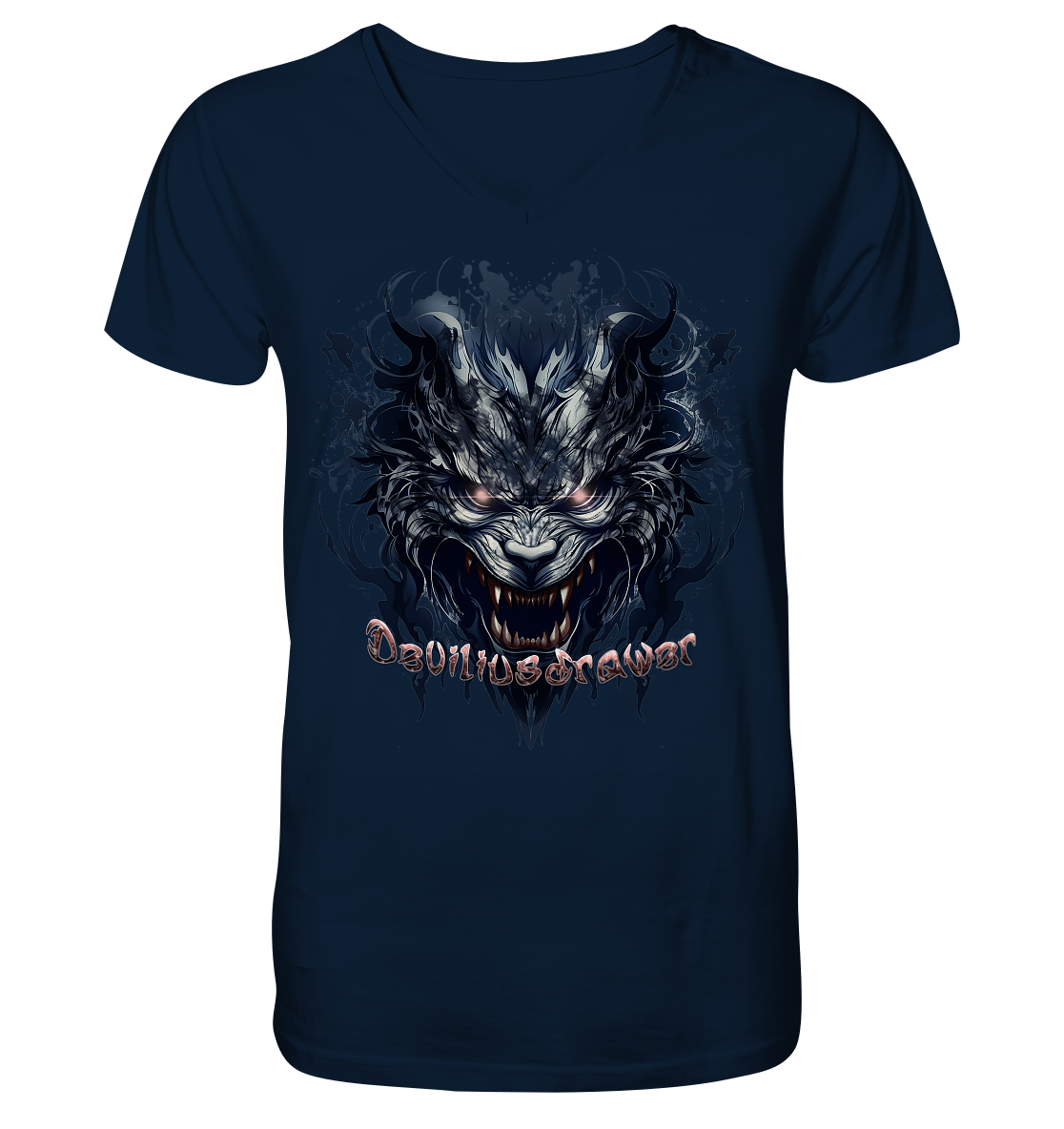 Deviliusdrawer Cruel Wolf - V-Neck Shirt