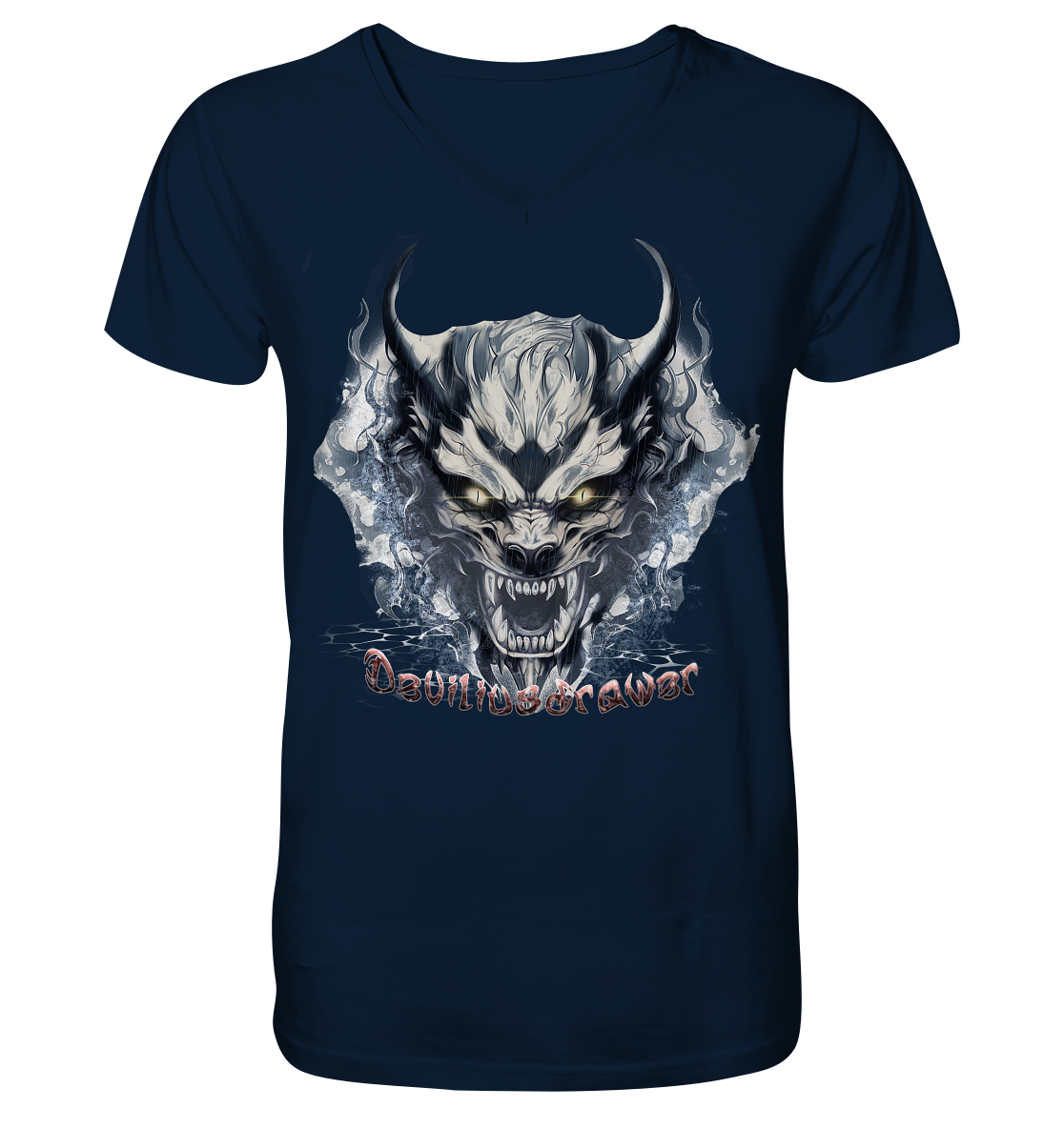 Deviliusdrawer Water Demon - V-Neck Shirt
