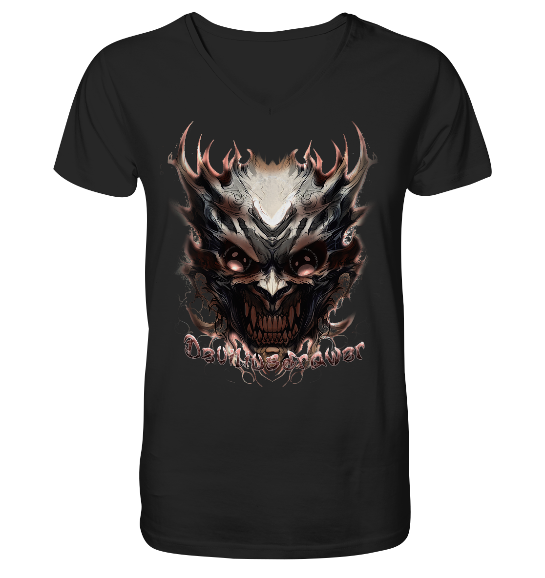 Deviliusdrawer Blood Demon - V-Neck Shirt