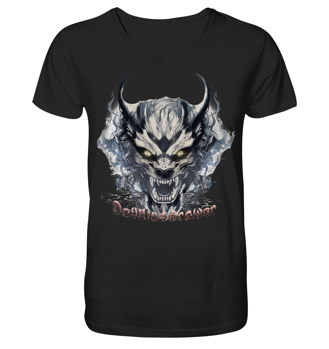 Deviliusdrawer Water Demon - V-Neck Shirt