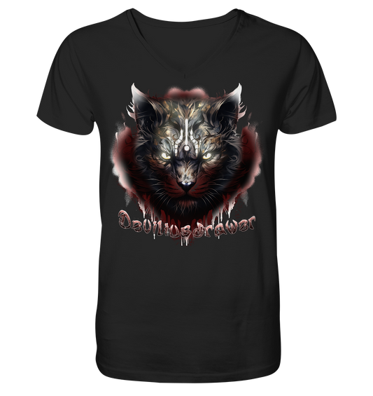 Deviliusdrawer Angry Badass - V-Neck Shirt