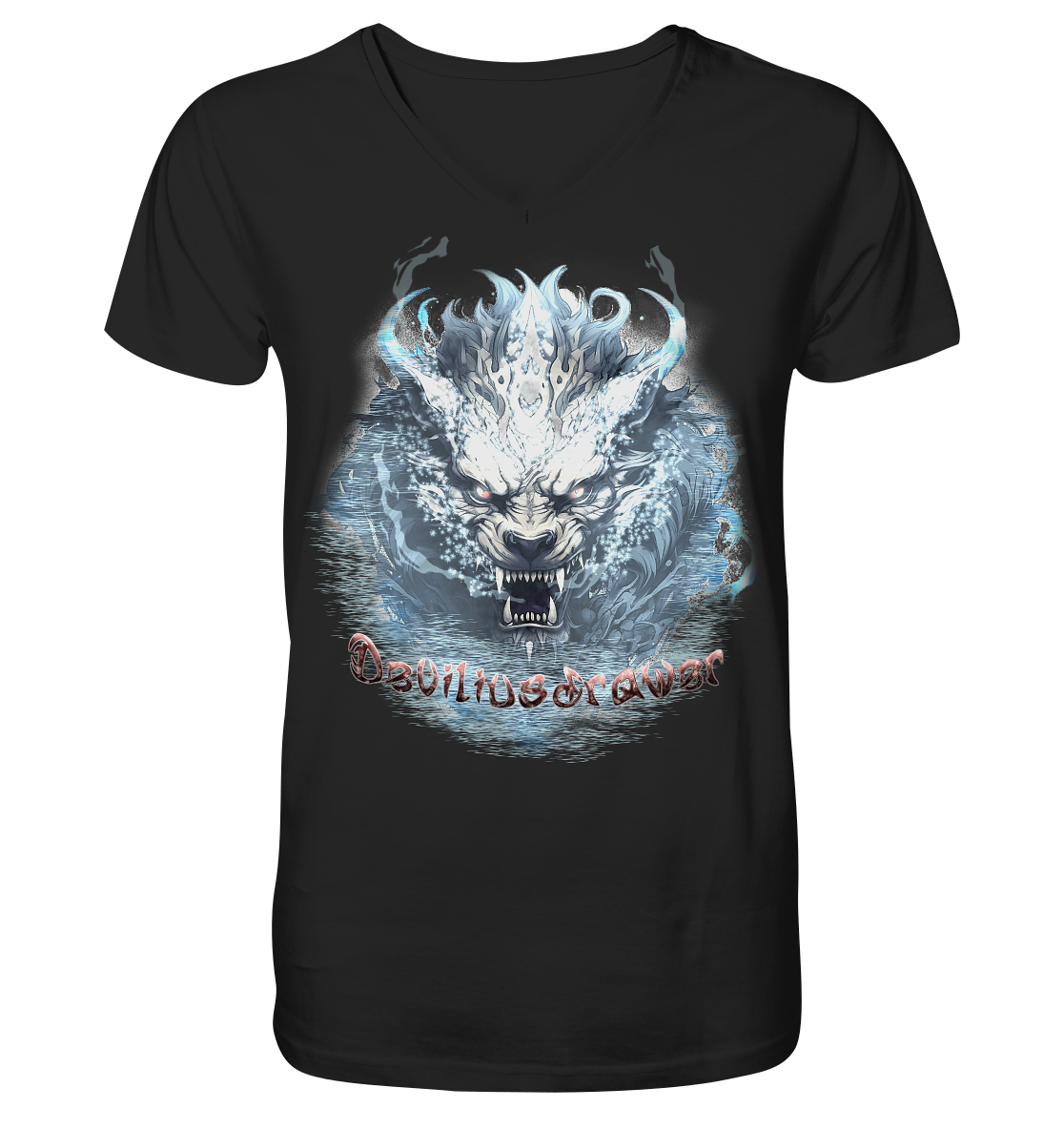 Deviliusdrawer Water Tiger - V-Neck Shirt