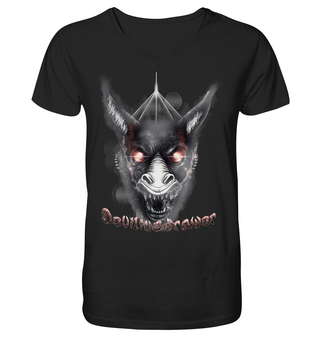 Deviliusdrawer Evil Donkey - V-Neck Shirt
