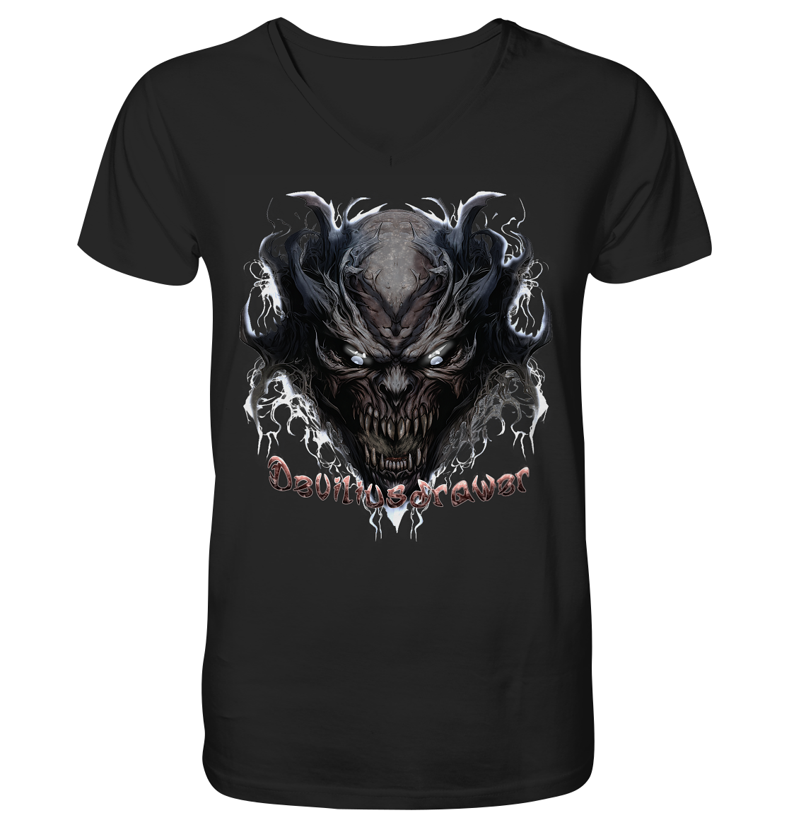 Deviliusdrawer Ice Demon - V-Neck Shirt