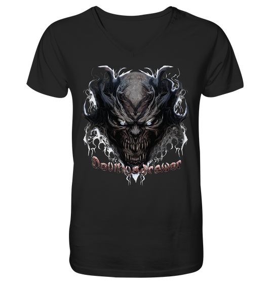 Deviliusdrawer Ice Demon - V-Neck Shirt