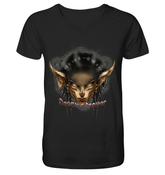 Deviliusdrawer Gold Magician Elf - V-Neck Shirt