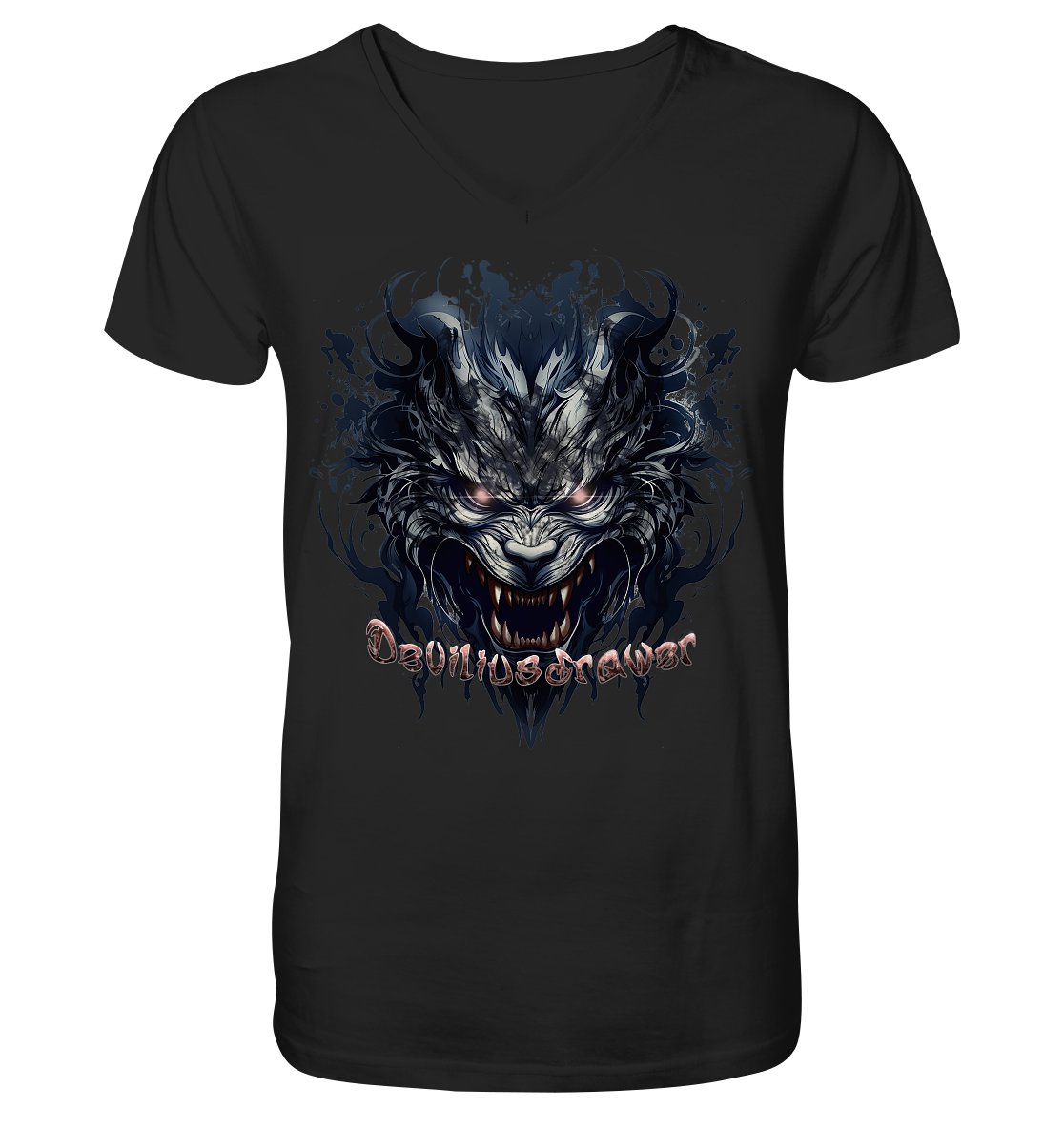 Deviliusdrawer Cruel Wolf - V-Neck Shirt