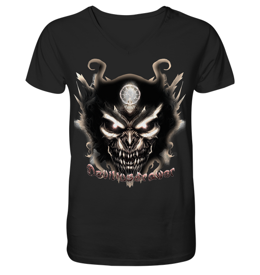 Deviliusdrawer Dark Devil - V-Neck Shirt