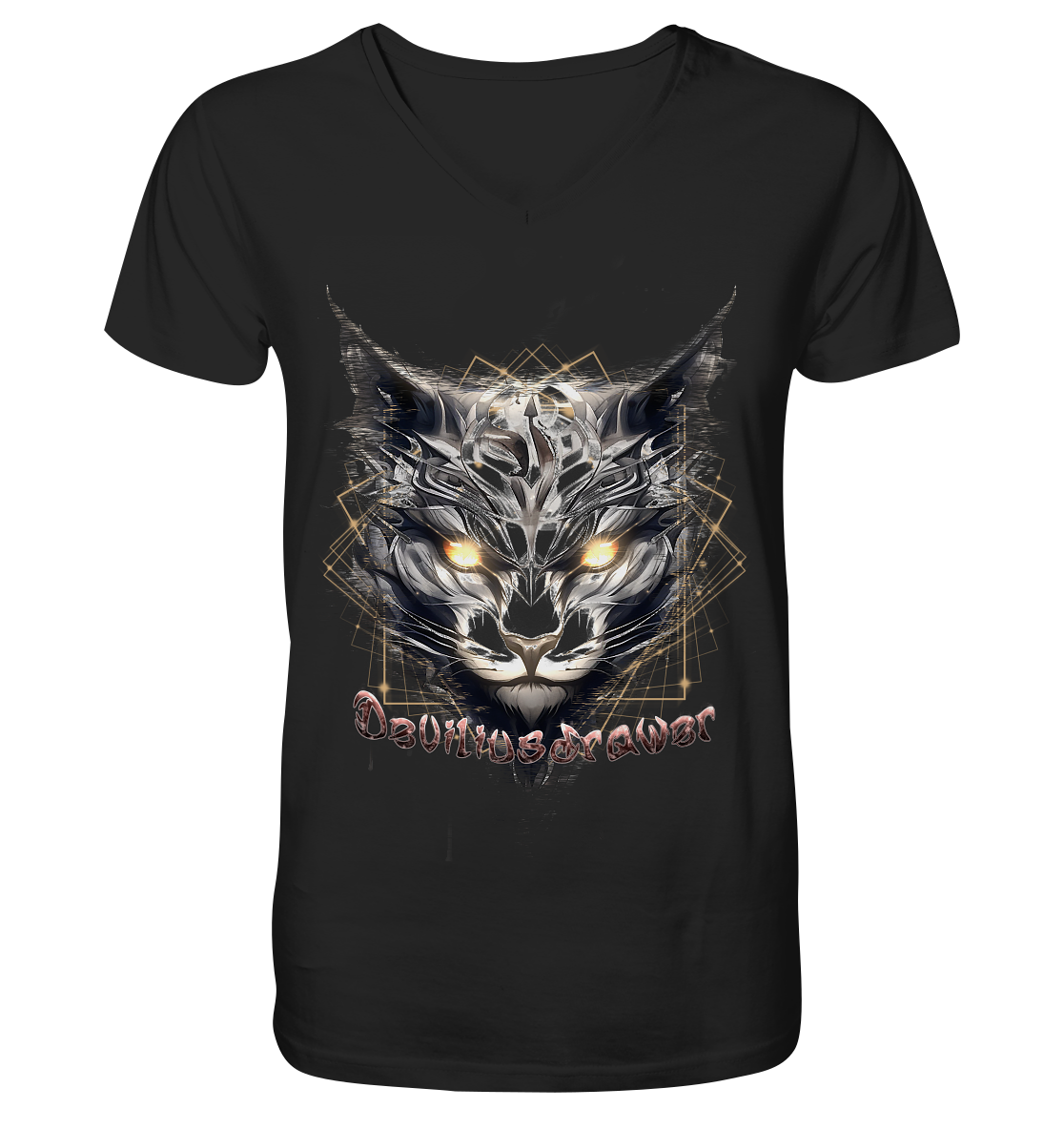Deviliusdrawer Magician Cat - V-Neck Shirt