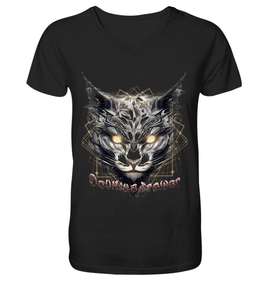 Deviliusdrawer Magician Cat - V-Neck Shirt