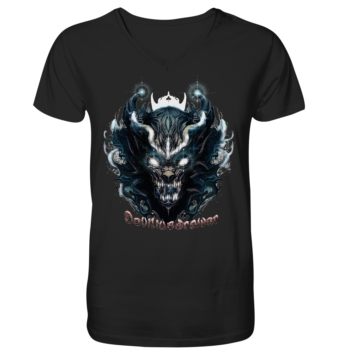 Deviliusdrawer Demonic Star - V-Neck Shirt
