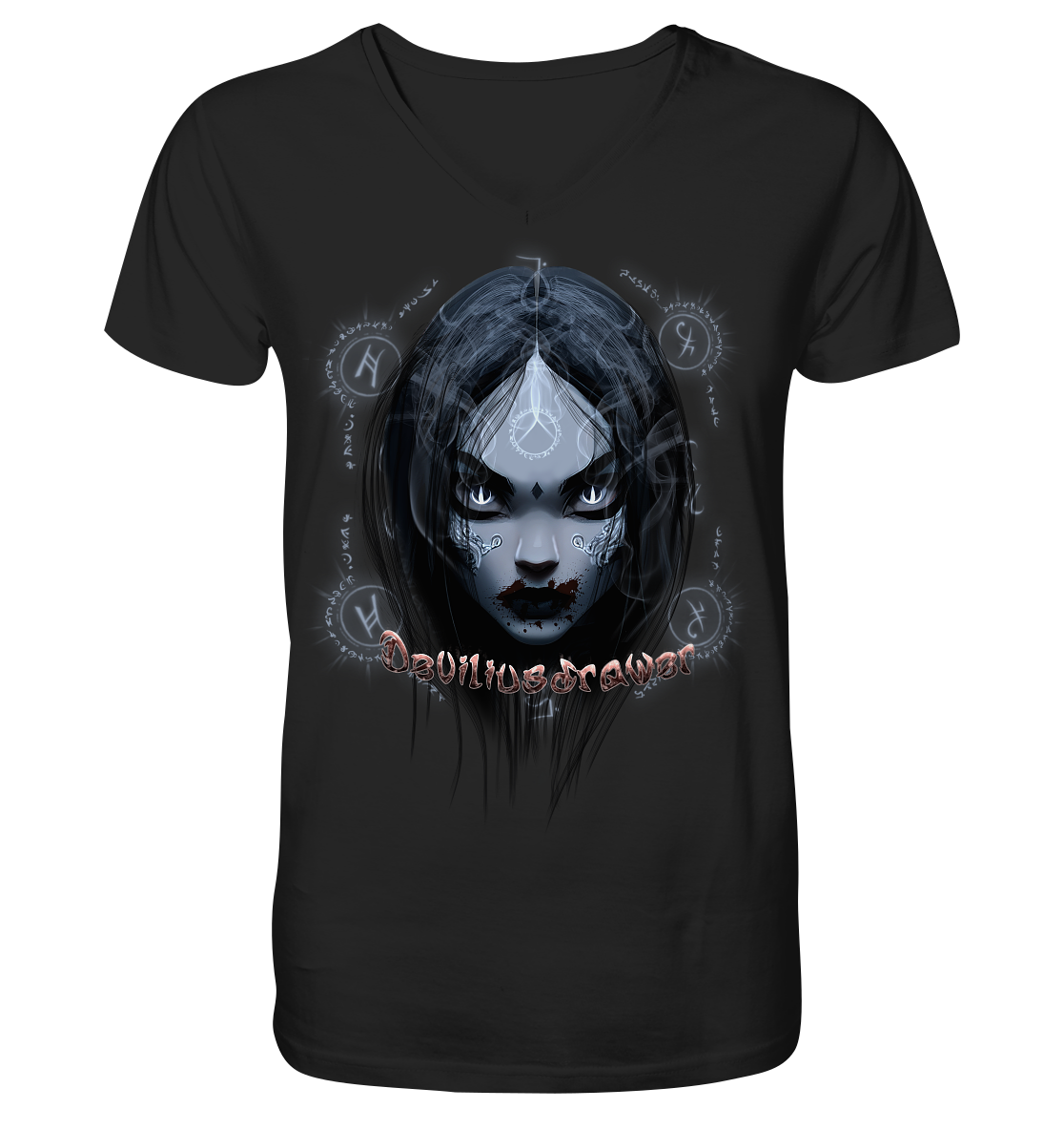 Deviliusdrawer Vampiric Elf - V-Neck Shirt
