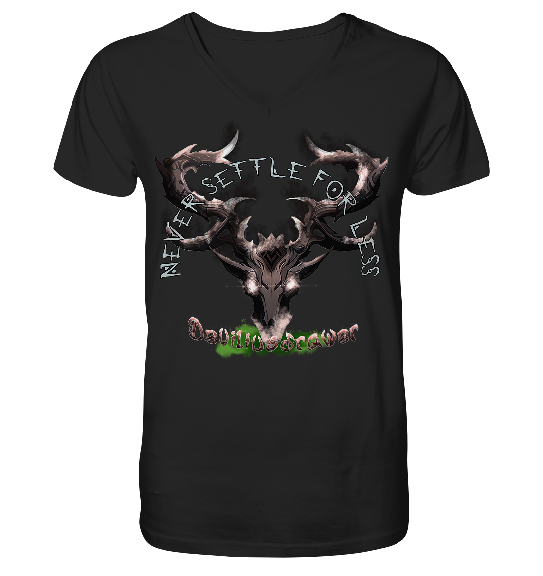 Deviliusdrawer Cruel Deer - V-Neck Shirt