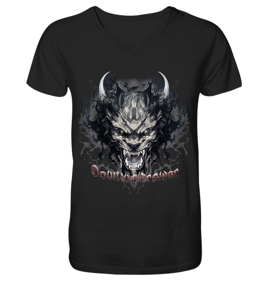 Deviliusdrawer Smoke Beast - V-Neck Shirt