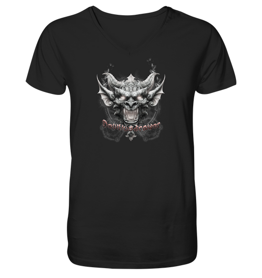 Deviliusdrawer Dark Gargoyl - V-Neck Shirt