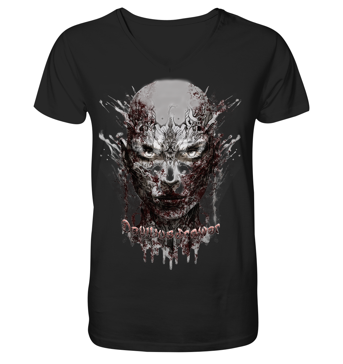 Deviliusdrawer Mechanic Girl - V-Neck Shirt