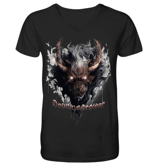 Deviliusdrawer Magic Redeyed Demon - V-Neck Shirt