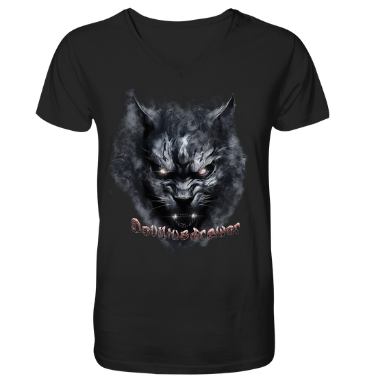 Deviliusdrawer Dark Beast Tiger  - V-Neck Shirt