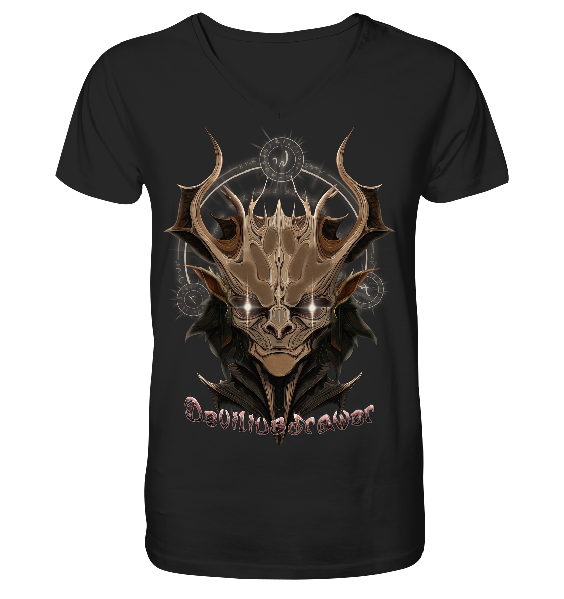 Deviliusdrawer Dark Magician Elf - V-Neck Shirt